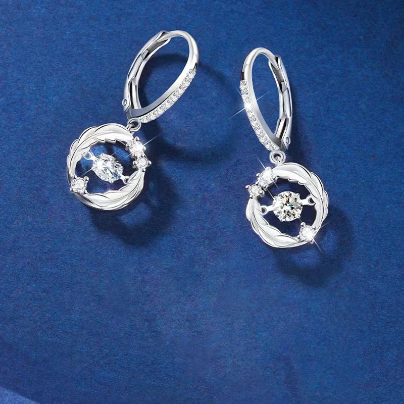 0.3ct Moissanite Drop Earrings