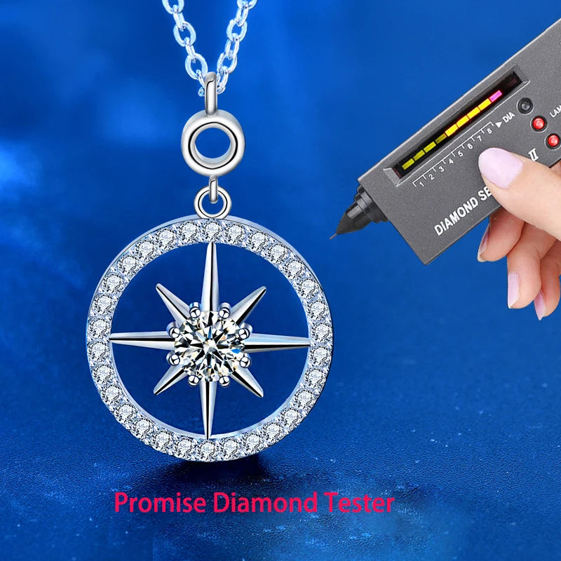 0.5CT Star Moissanite Pendant Necklace