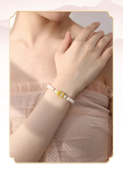 White Jade Bangle Women Fashion Hand Braided Bracelet