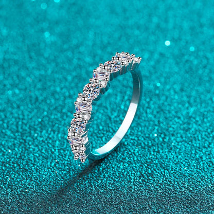 Moissanite Wedding Band