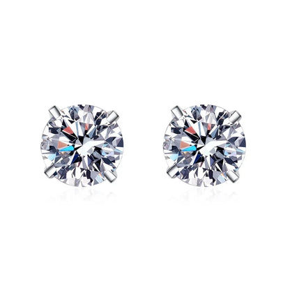 Moissanite Sparkling Diamond Stud