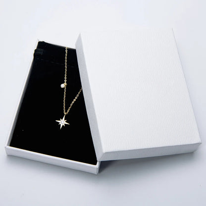 Moissanite Star Pendant 14K Gold Plated