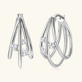 925 Silver Hoop Earring Original Certified 2.0mm Moissanite Earrings For Women Girl Birthday Gifts Accessories Jewelry