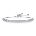 Moissanite Tennis Bracelet 1.8ct-9ct Diamond Bracelets for Women 18K White Gold Plated S925 Sterling Silver Adjustable Bracelets