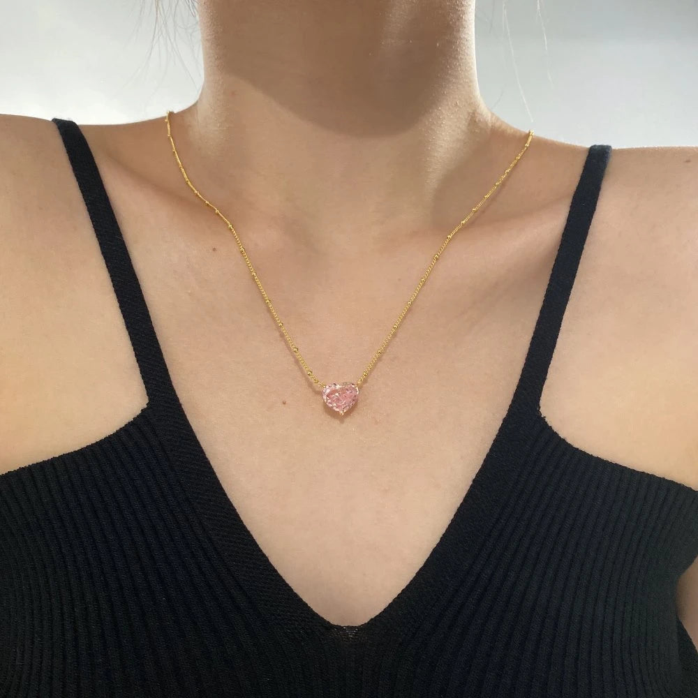 Moissanite Pendant Necklace