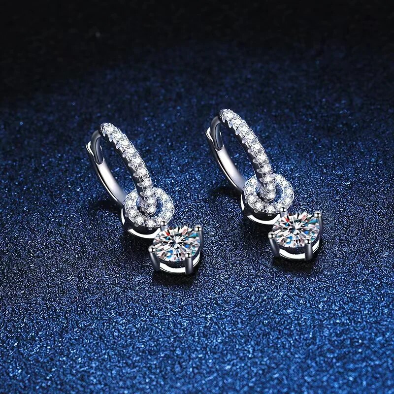 0.5ct Moissanite Clip Earrings