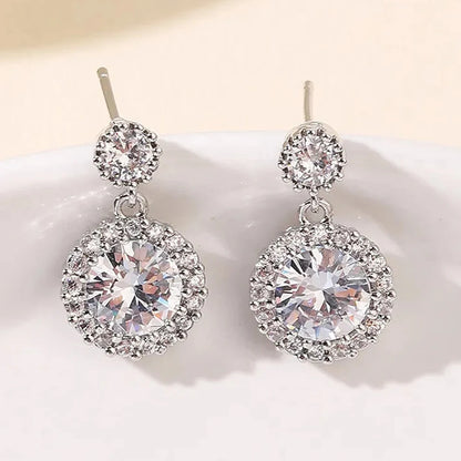 2.6cttw Full Moissanite Pendant Earring