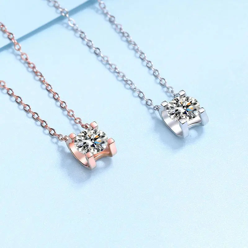 Moissanite Diamond Pendant Necklace