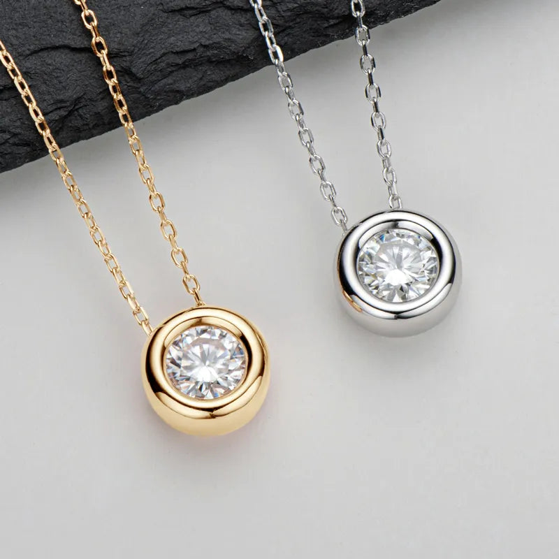 Real Moissanite Necklaces