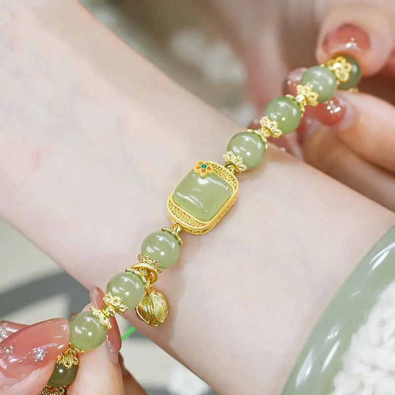 Natural Hetian Jade Bracelet