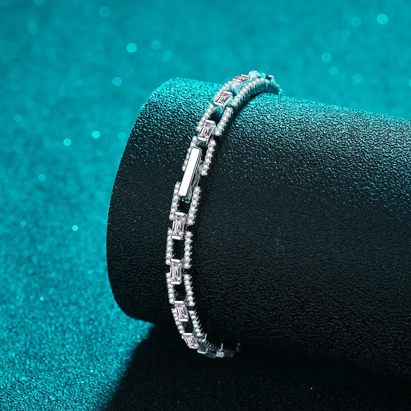 Moissanite Diamond Bracelet Bangle