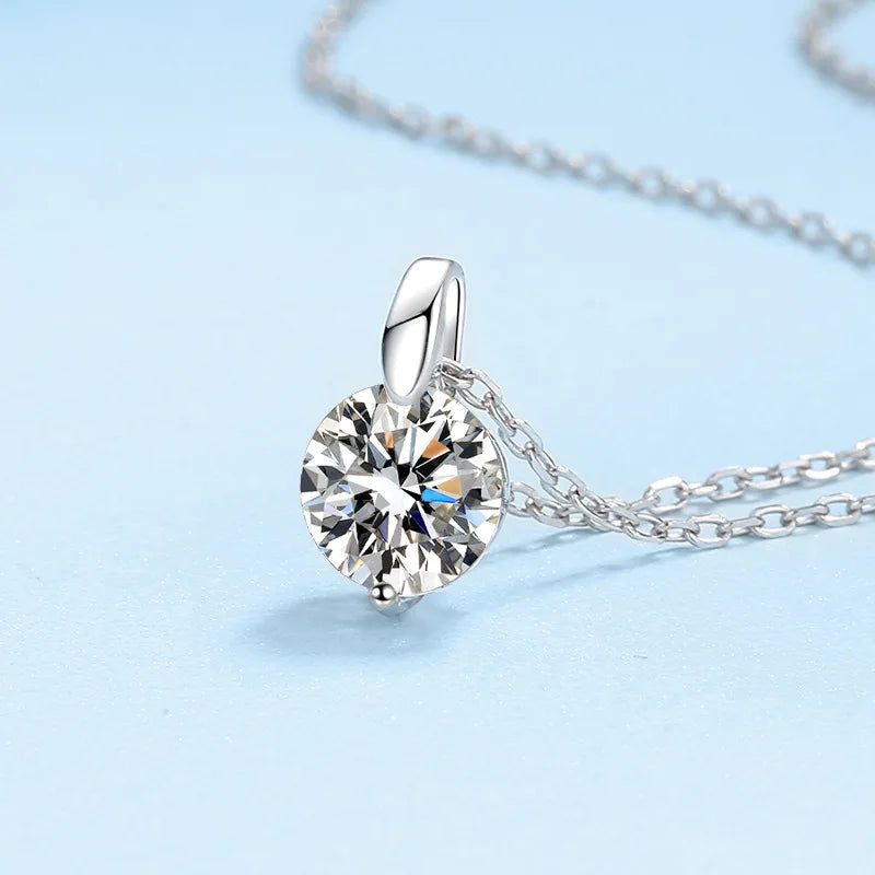 Moissanite Diamond Pendant Necklace