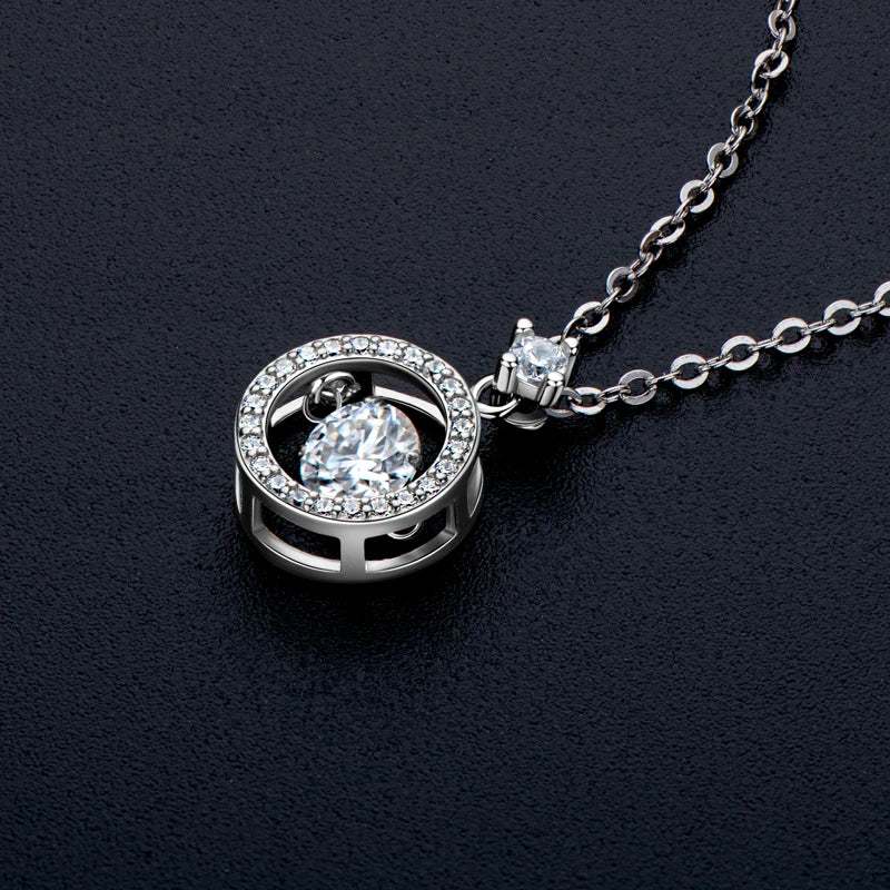 0.5Carat Moissanite Engagement Necklace