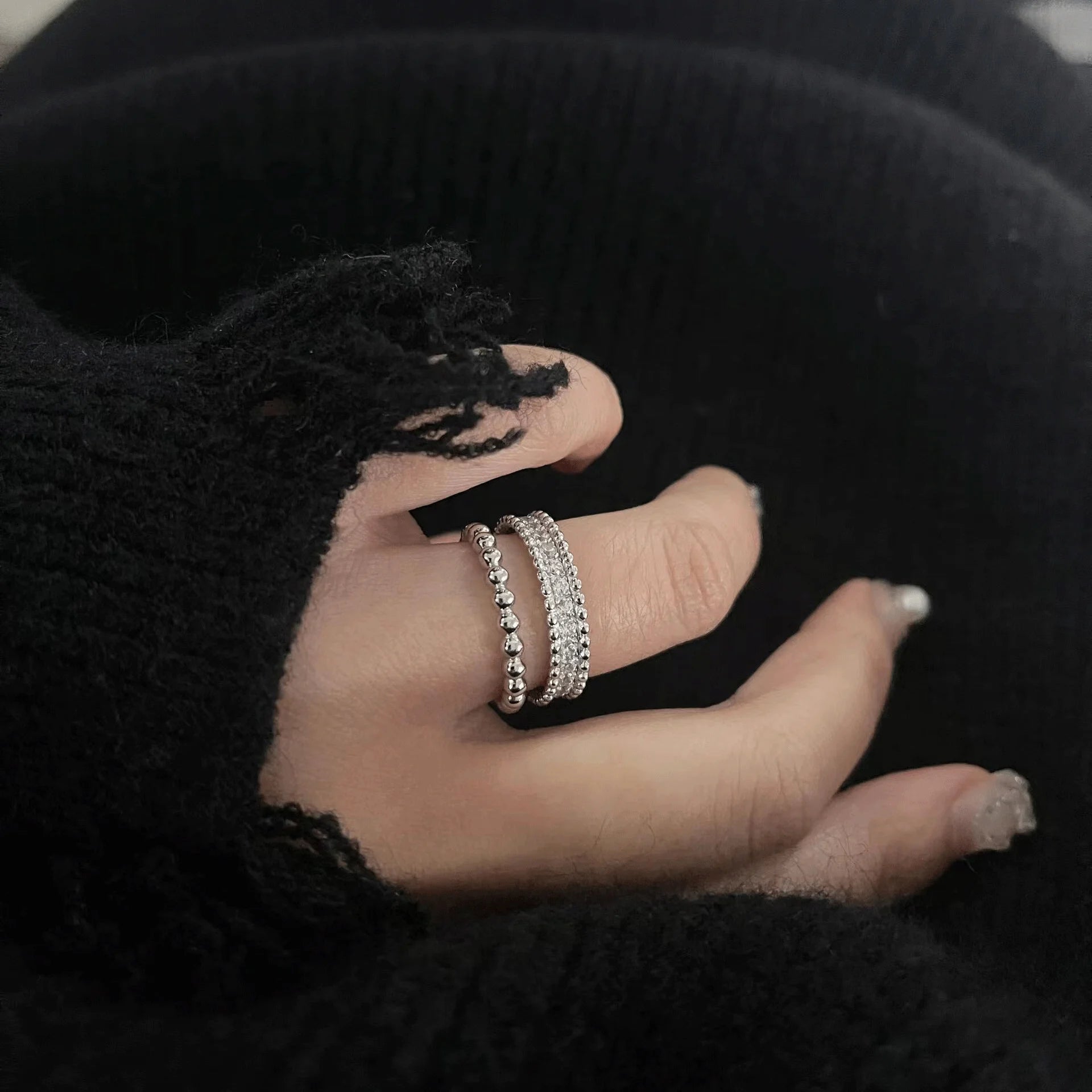 D VVS1 Moissanite Full Eternity Band - S925 Sterling Silver