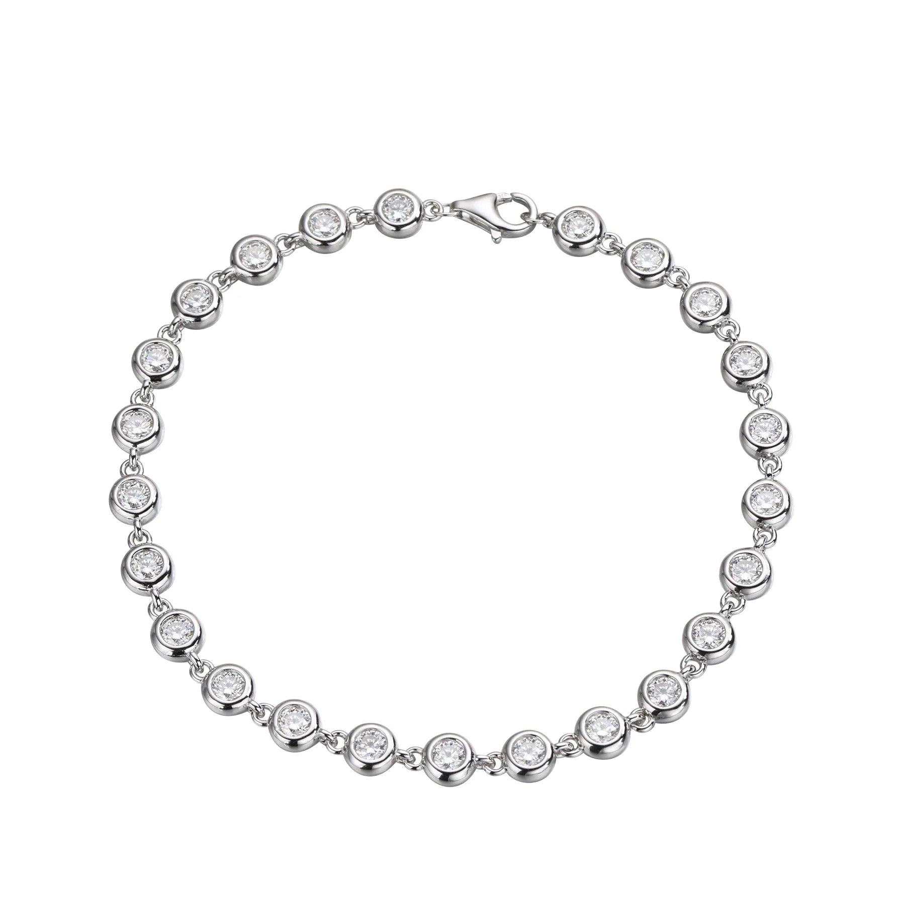 Moissanite Tennis Bracelet GRA Certified s925 Sterling Sliver 3mm