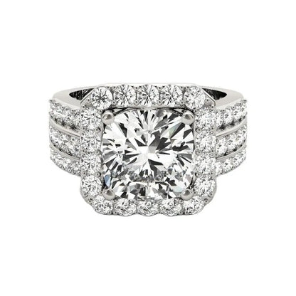 3.5 Carat D Color Moissanite Diamond Engagement Wedding Ring