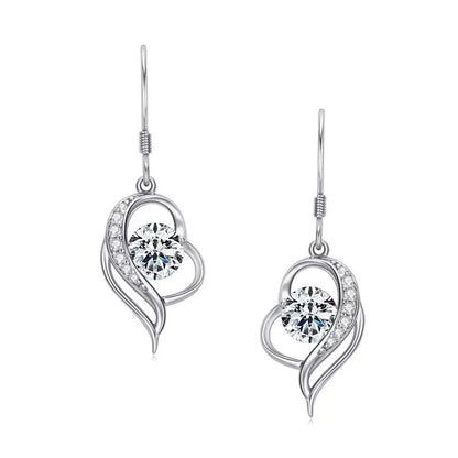 0.8ct  Moissanite Diamond Dangle Earrings