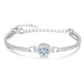 925 Sterling Silver White Moissanite Bracelet For Women 18K Gold Plated 1.0 Cttw Diamond Bangle with GRA Certificate Jewelry