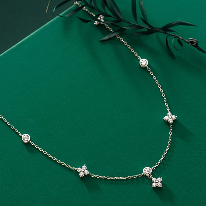 Moissanite Necklaces 2mm&3mm for Women