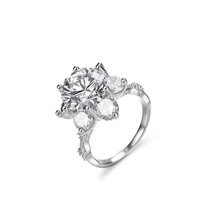 5 Carat Moissanite Diamond Ring