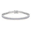 Moissanite Tennis Bracelet S925 Sterling Silver Plated 3mm D VVS1 18k White Gold Diamond Tennis Bracelets for Women