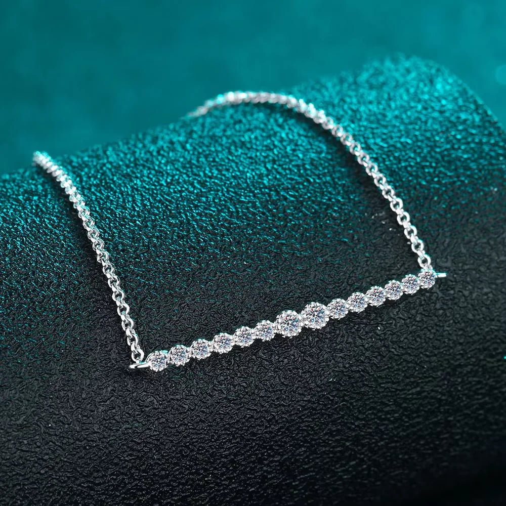 D VVS1 Moissanite Dainty Bracelet | S925 Silver 0.24ctw