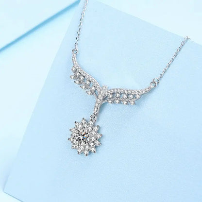 Moissanite Pendant Diamond Necklace