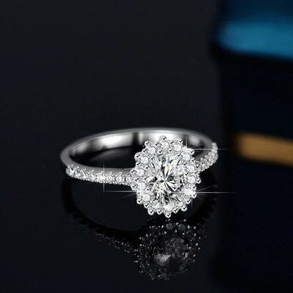 1 Carat Moissanite Engagement Rings