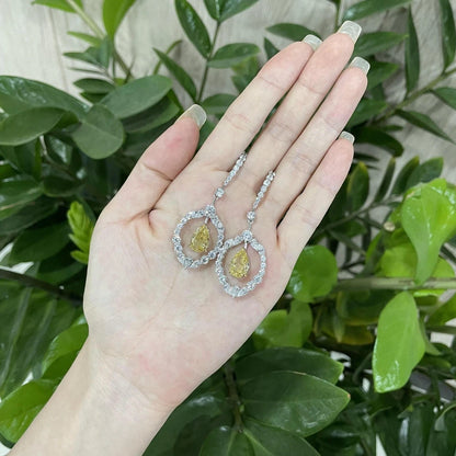 Drop Earrings Moissanite