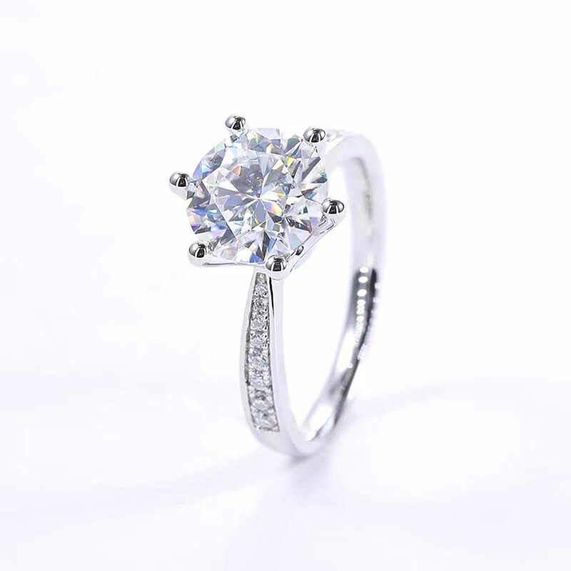 3 Carat Moissanite Diamond Rings