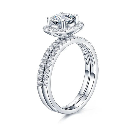 1 Carat Moissanite Engagement Wedding Ring