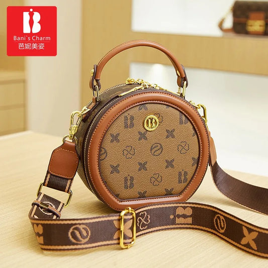 New Designer Small Round Bag Shoulder Crossbody Bag