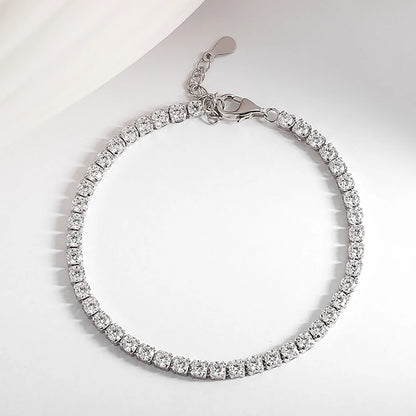 Full Moissanite Adjustable Tennis Bracelet