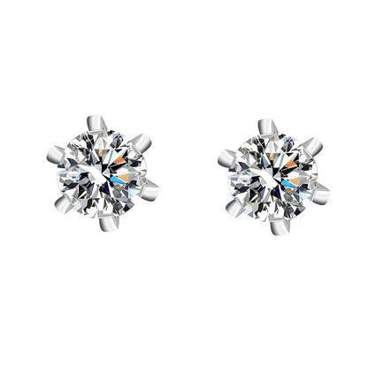 1ct Moissanite Stud Earrings