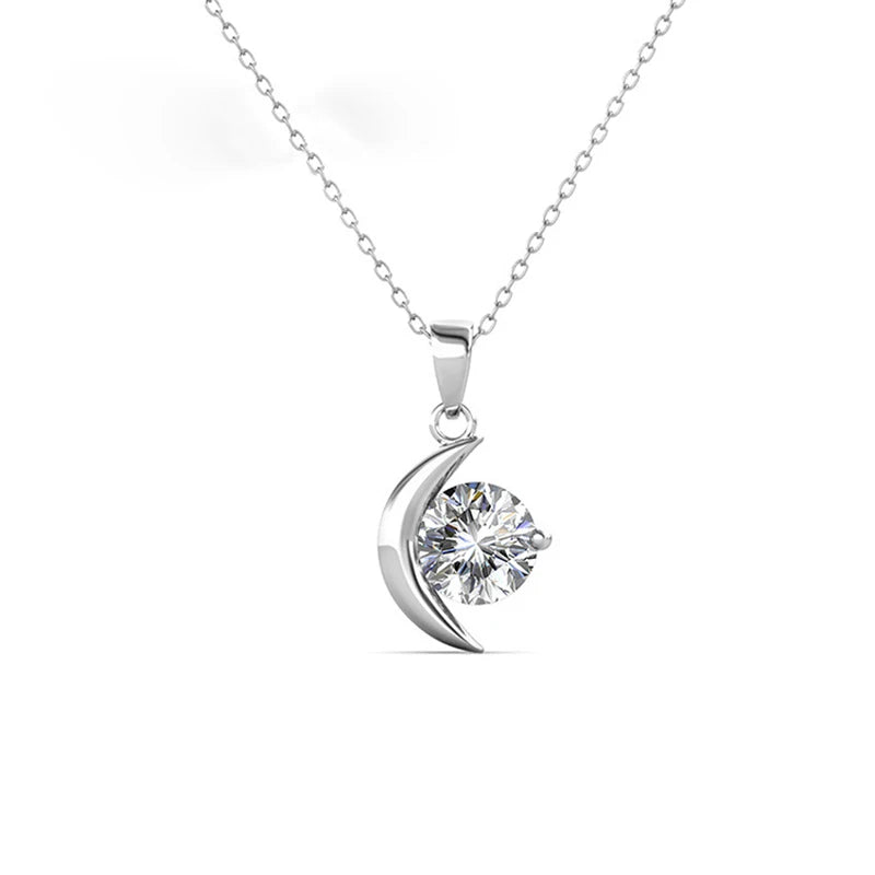 1CT Moissanite Pendant Necklace