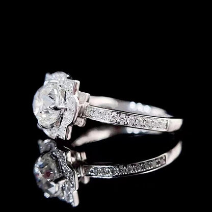 Moissanite Ring 2 Carat