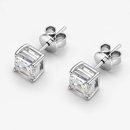 1 Carat Moissanite Stud Earrings