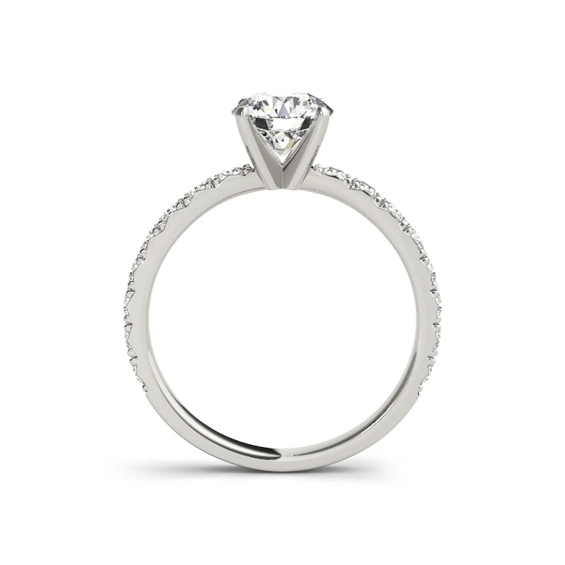 1 Carat Moissanite 925 Sterling Silver Wedding Ring For Women Engagement Band Solitaire Fine Jewelry