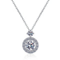 Girl Valentine's Day PT950 Platinum Necklaces Women Wedding 1.3CT Moissanite Diamond Pendant Daughter Birthday Gift Fine Jewelry