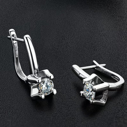 0.5ct Moissanite Clip Earrings