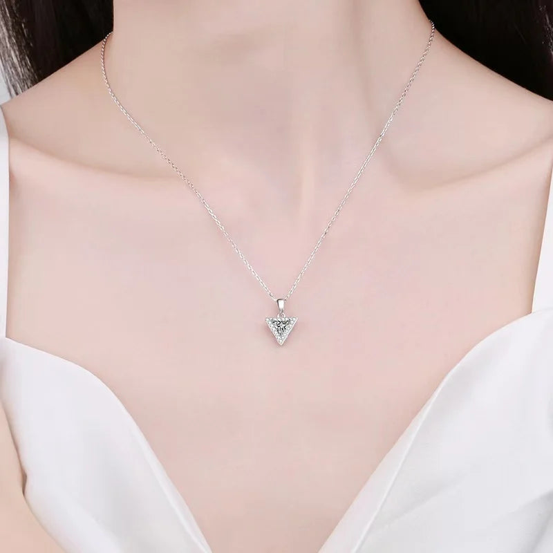 1ct Moissanite Necklace Diamond