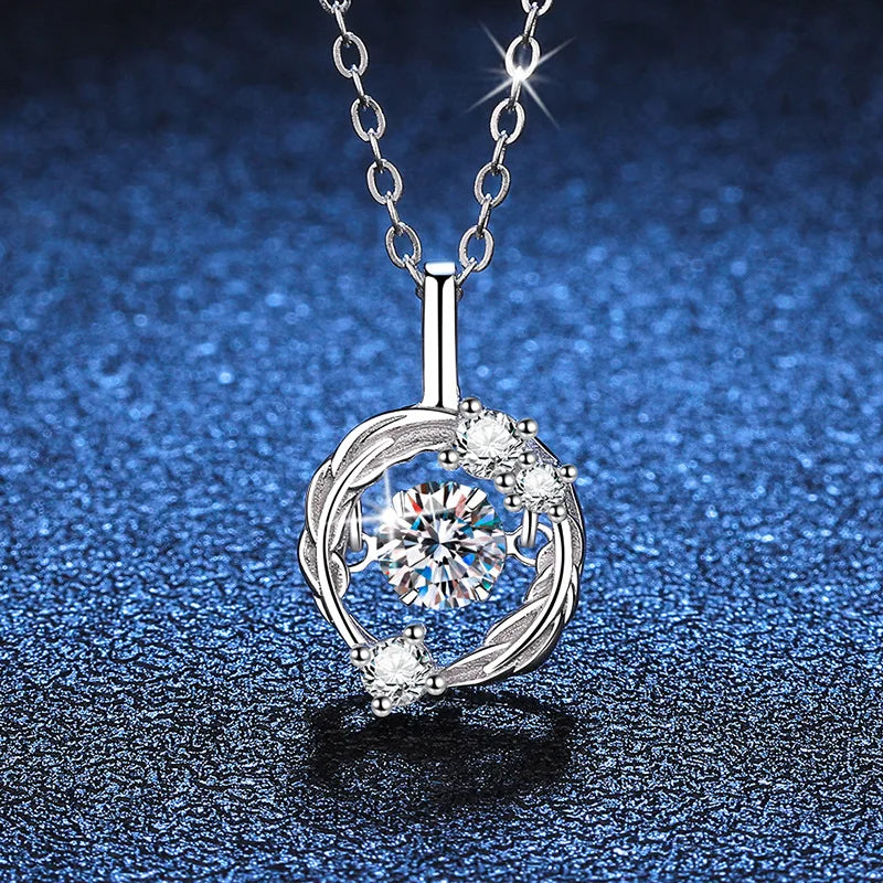 0.5ct Moissanite Charm Necklace