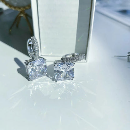 Moissanite Cocktail Drop Earrings