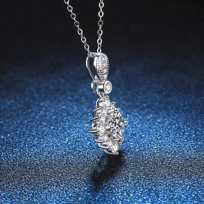 1ct Moissanite Pendant Necklace