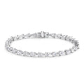 Moissanite Tennis Bracelets for Women  s925 Sliver Plated 18k White Gold 3x5mm Pear Cut