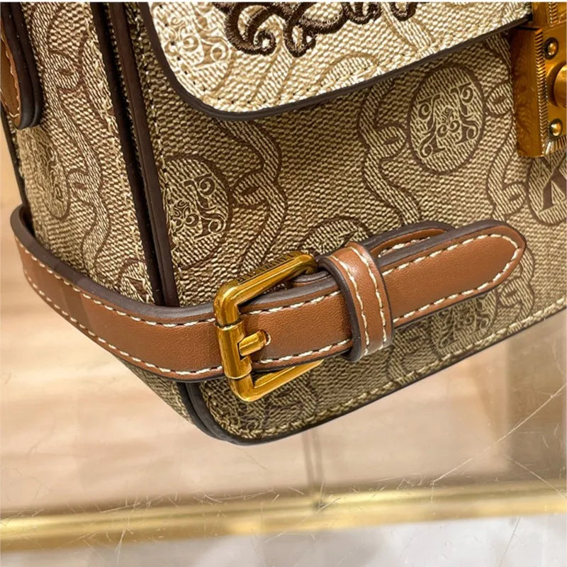 Genuine leather handbag designer fashionable single shoulder crossbody bag