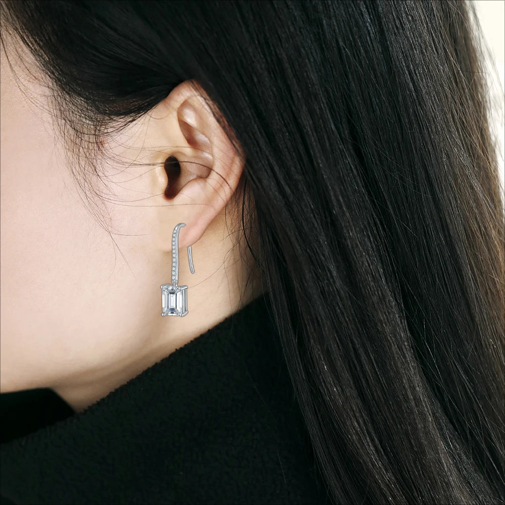 Moissanite Hook Earring For Women