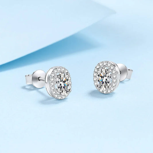 Moissanite stud Earrings