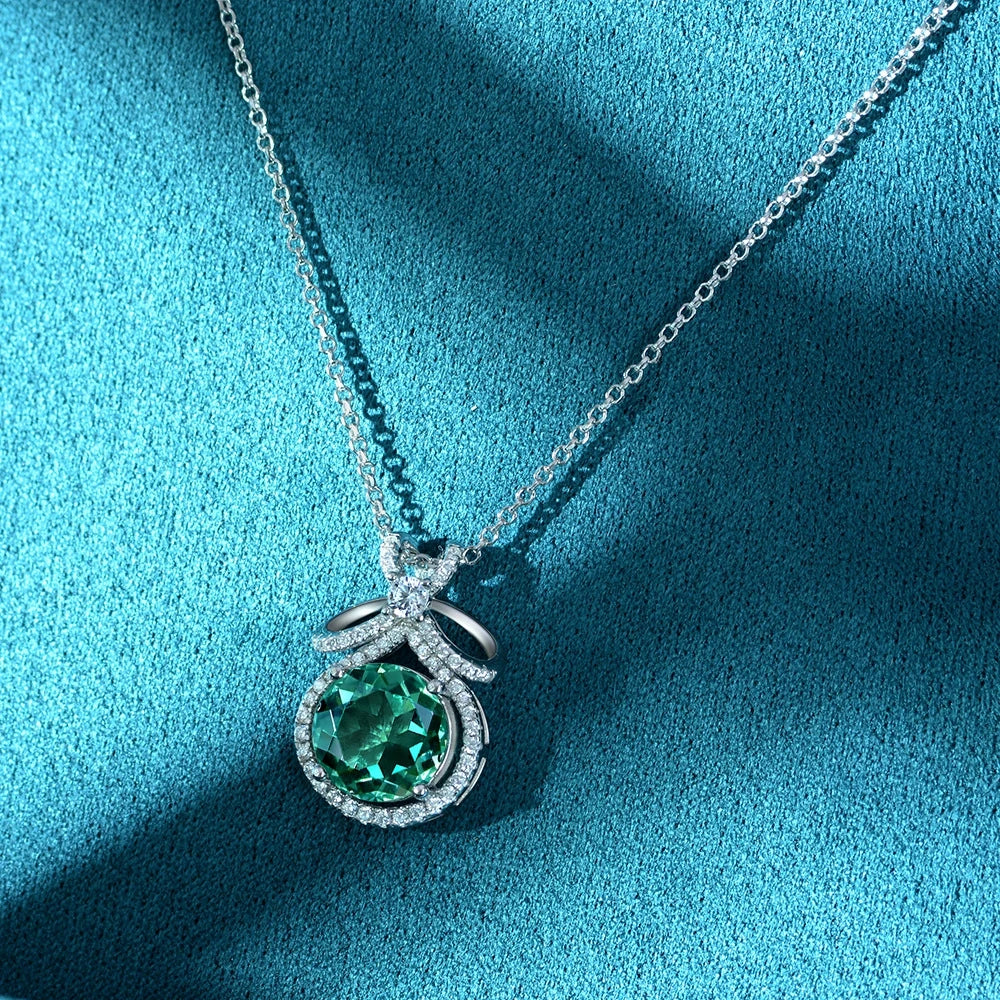 Cocktail Pendant Necklace Moissanite