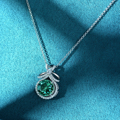 Cocktail Pendant Necklace Moissanite